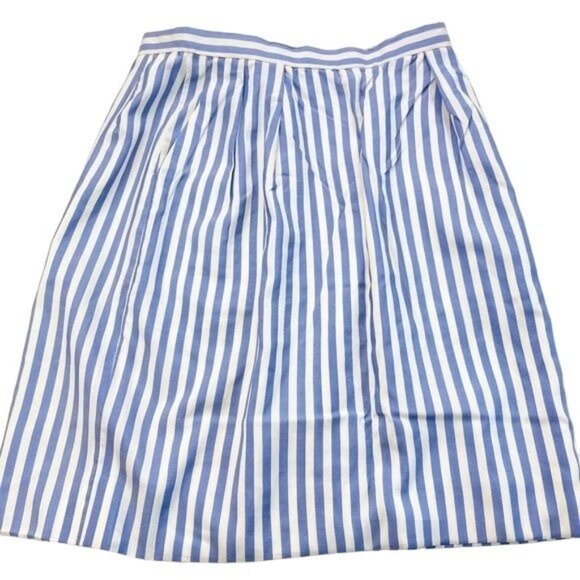 bill blass Dresses & Skirts - Vintage Bill Blass Blue and White Stripe Pencil Skirt Size 8 Made in USA